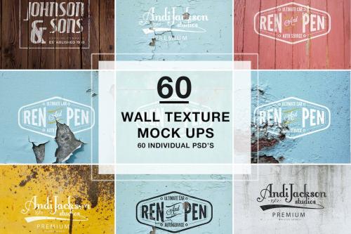 60 Wall Textures Mock Up