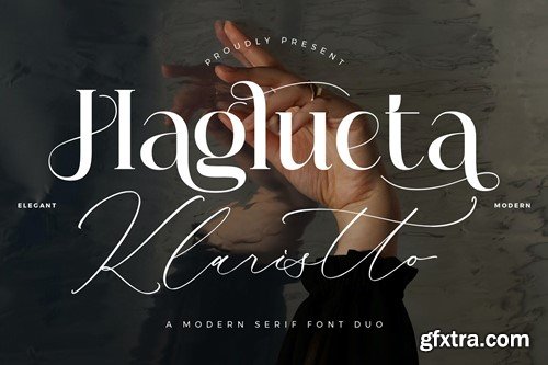 Haglueta Klaristto Font Duo GBRYKS7 Haglueta Klaristto Font Duo GBRYKS7