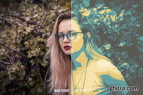 Halftone Photo Effect 5HFU2Q4 Halftone Photo Effect 5HFU2Q4