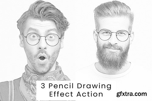 3 Pencil Drawing Effect Action 4GMW2ZR 3 Pencil Drawing Effect Action 4GMW2ZR