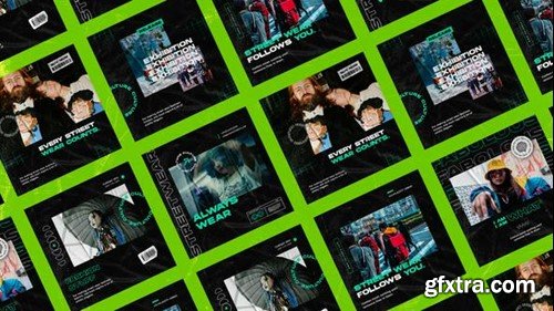Videohive Hypebae Grunge Instagram Posts 49500216