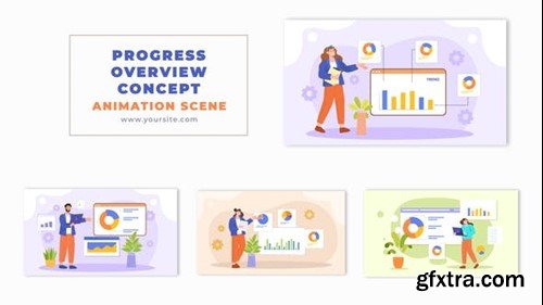Videohive Flat 2D Design Progress Graph Overview Animation Scene 49459852 Videohive Flat 2D Design Progress Graph Overview Animation Scene 49459852