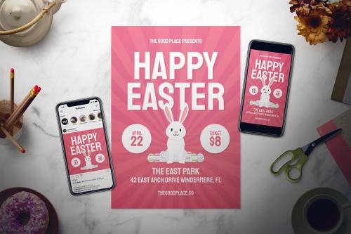 Happy Easter Flyer Set - 3 in 1