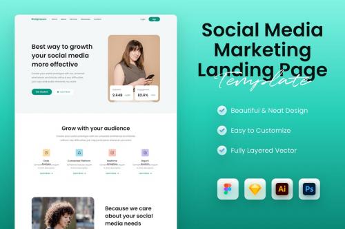 Social Media Marketing Service Landing Page Social Media Marketing Service Landing Page