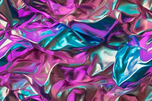 Iridescent Crumpled Foil Seamless Backgrounds