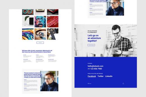 WowFolio - Portfolio / Resume Onepage PSD template WowFolio - Portfolio / Resume Onepage PSD template