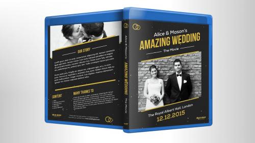 Wedding DVD / Blu-ray Covers with Disc Labels