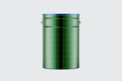 Matallic Paint Bucket Mockup