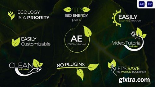 Videohive Ecology Lower Thirds 33754284 Videohive Ecology Lower Thirds 33754284