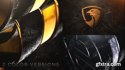 Videohive Black Gold And Silver Logo Reveal 25410304
