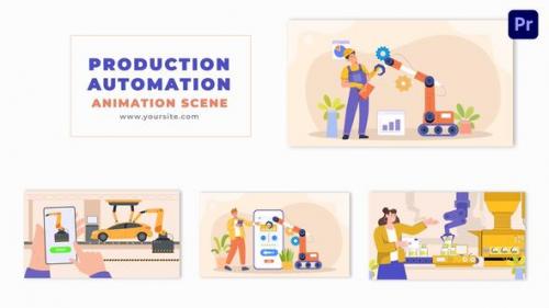 Vector 2D Design Production Automation Animation Scene - 49480795