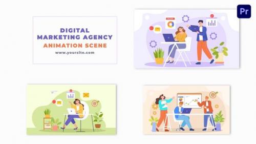 Digital Marketing Agency Digital Character Design Animation Scene - 49480817