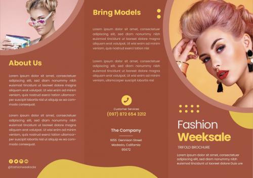 Fashion Weeksale Trifold Brochure Fashion Weeksale Trifold Brochure