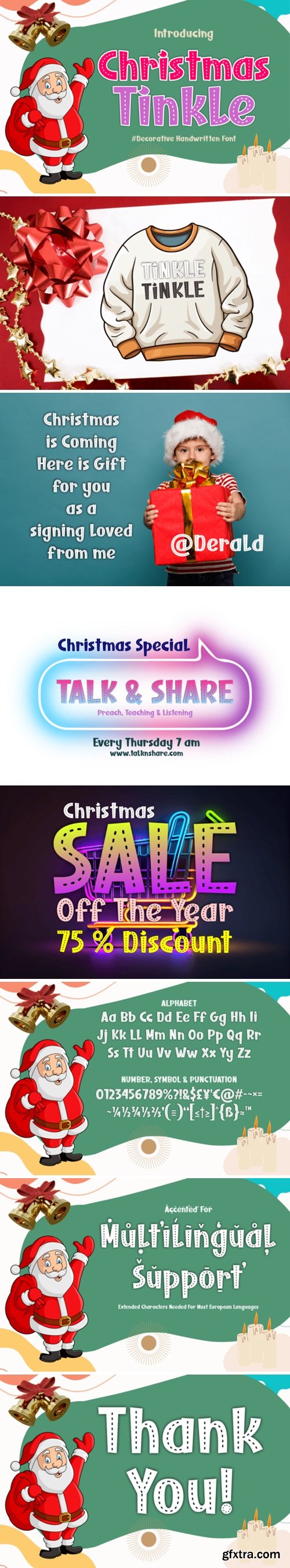 Christmas Tinkle Font Christmas Tinkle Font