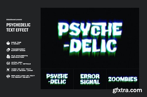 Psychedelic Text Effect 9UMDZBL Psychedelic Text Effect 9UMDZBL