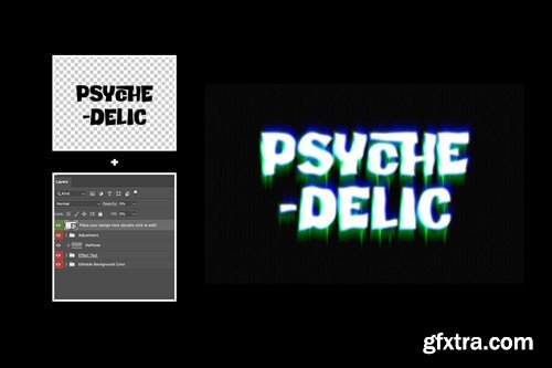 Psychedelic Text Effect 9UMDZBL Psychedelic Text Effect 9UMDZBL