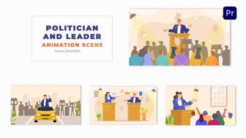 Political Leaders Flat Vector Character Art Animation Scene - 49481418