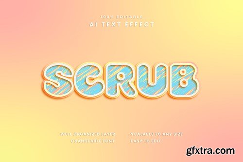 Scrub Text Effect KEJP4WH Scrub Text Effect KEJP4WH