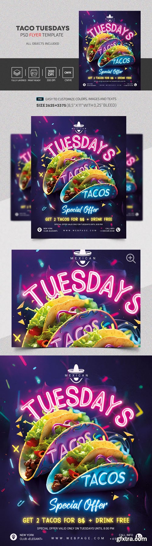 Taco Tuesdays Flyer PSD Template