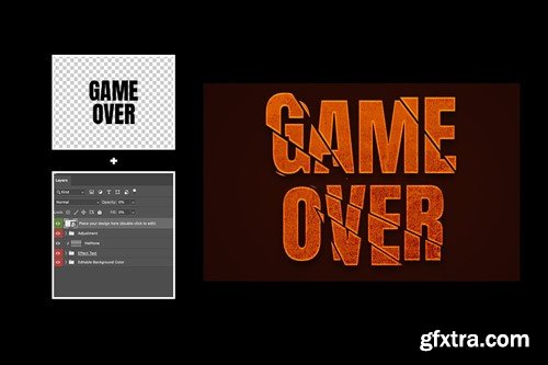 Broken Text Effect NYH7HD2 Broken Text Effect NYH7HD2