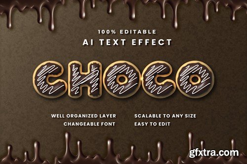 Choco Text Effect 8M8KUNG Choco Text Effect 8M8KUNG
