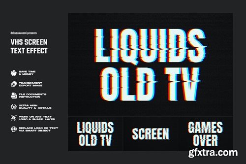 VHS Screen Text Effect LVVAL78 VHS Screen Text Effect LVVAL78