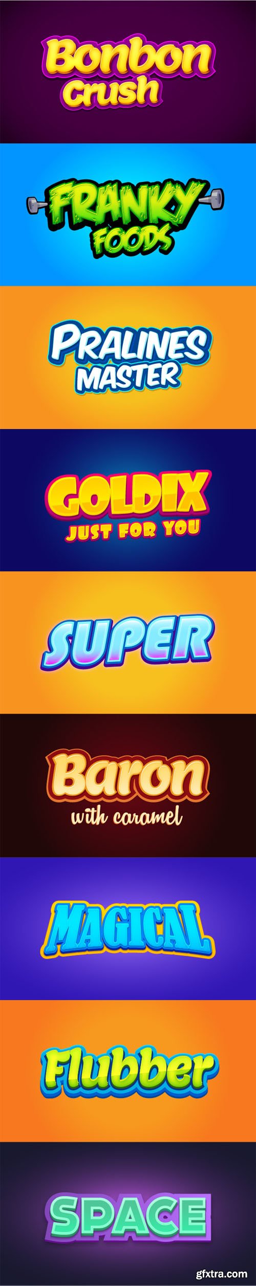 9 Text Styles for Illustrator