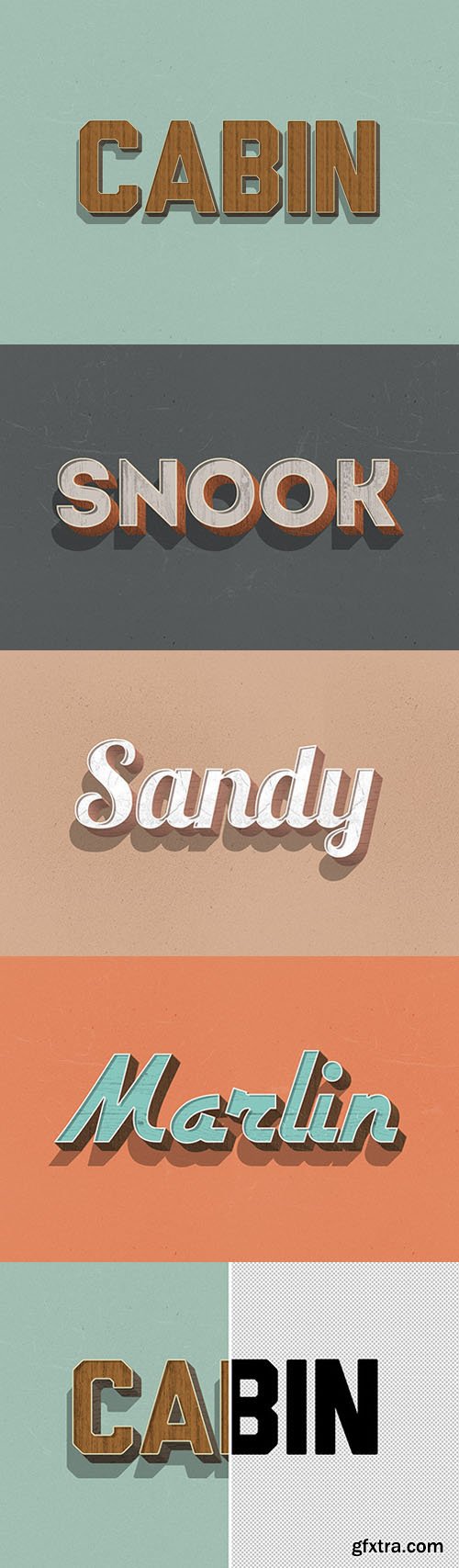 Stunning Retro Wood - Photoshop Text Effects