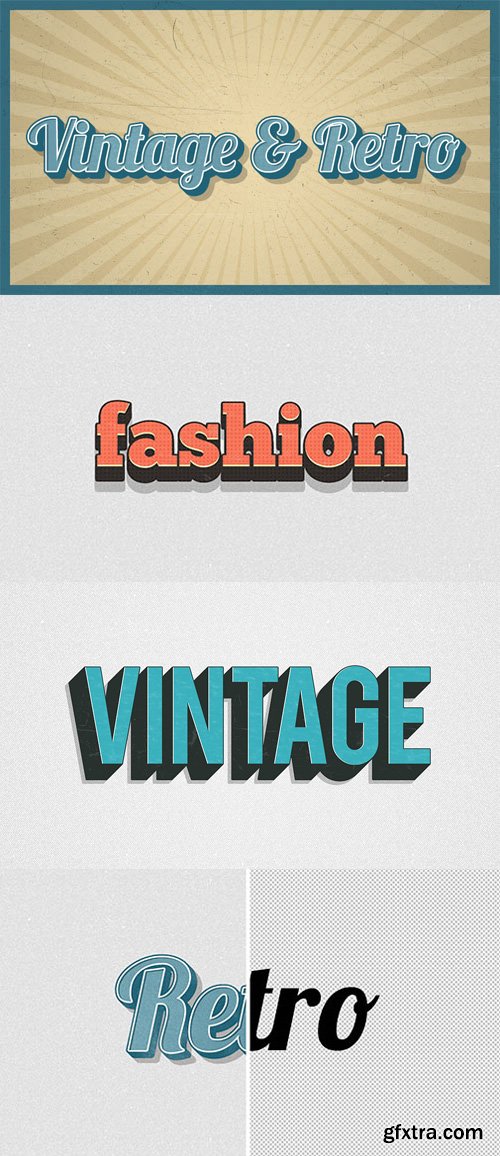 Vintage & Retro Photoshop Layer Styles