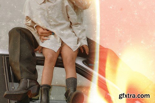 Light Leak Flare Film Frame YXUC9FP