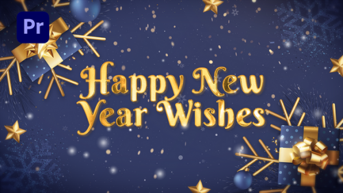 Happy New Year Wishes (MOGRT) - 49498925