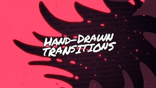 Hand-Drawn Transitions // MOGRT - 45919814