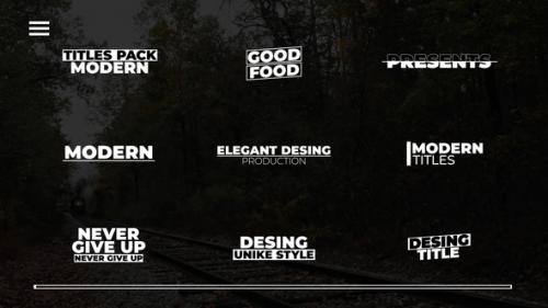 Modern Titles | MOGRT - 46624799