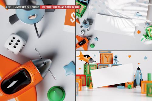 Kid Gift Voucher Card Mockup Kid Gift Voucher Card Mockup