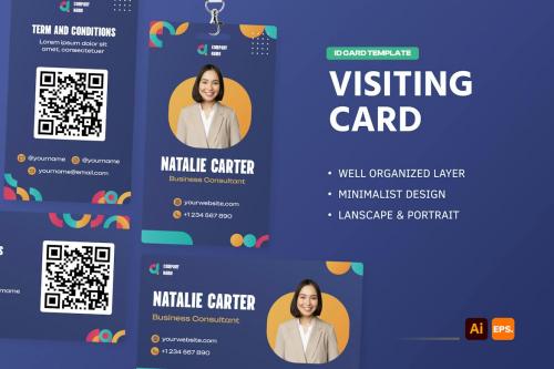 Geometric Visiting Card
