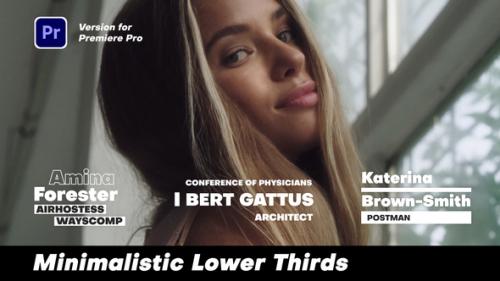Minimalistic Lower Thirds | Premiere Pro - 49372386
