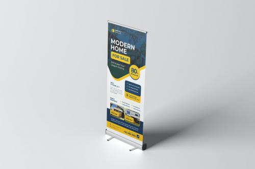 Modern Real Estate Roll Up Banner