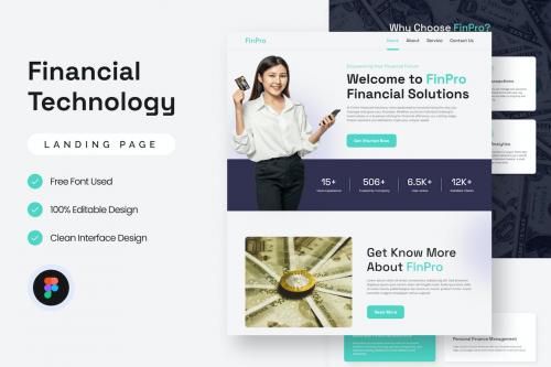 Fintech Landing Page Figma