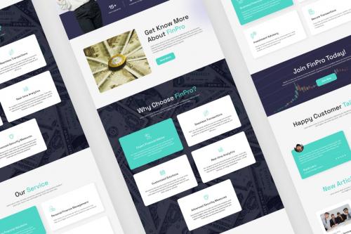 Fintech Landing Page Figma