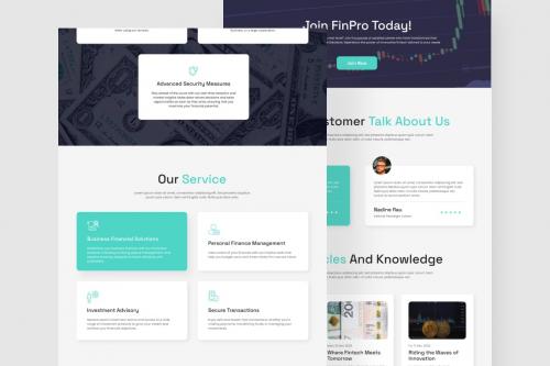 Fintech Landing Page Figma