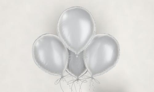 Floating Foil Balloon Mockup Set