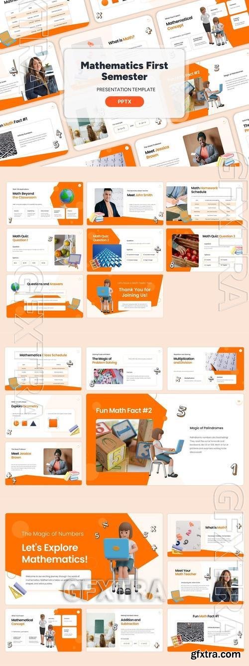 Mathematics First Semester - Powerpoint Templates UTFQZUU