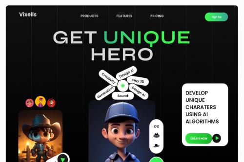 Vexels - Ai Image Generation Website Hero Vexels - Ai Image Generation Website Hero