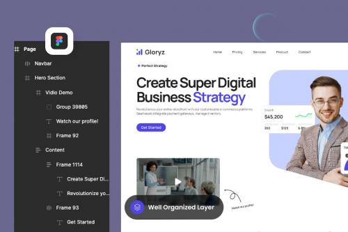 Gloryz - Business Digital Landing Page Gloryz - Business Digital Landing Page