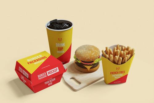 Burger Packaging Mockups Burger Packaging Mockups