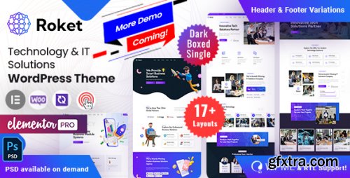Themeforest - Roket - Technology &amp; IT Solutions 43289965 v1.4 - Nulled