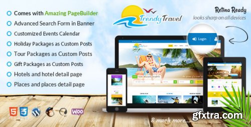 Themeforest - Trendy Travel WordPress 8414684 v6.0 - Nulled