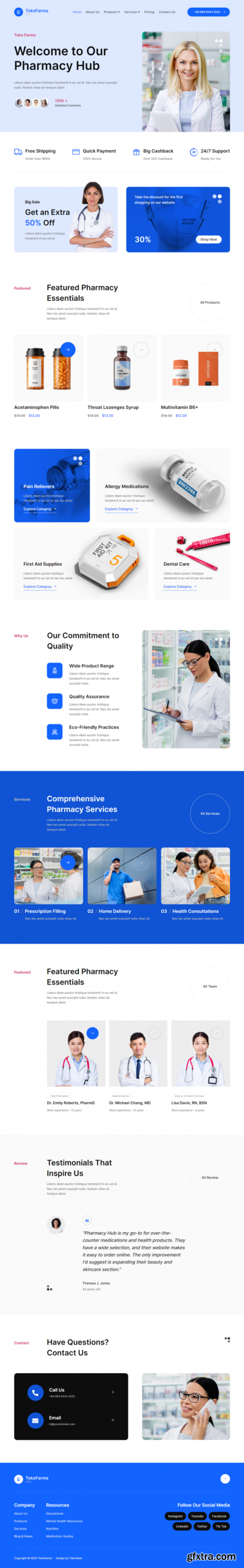 Themeforest - TokoFarma - Ecommerce Medicinal Store Elementor Template Kit 49157824 v1.0.0 - Nulled