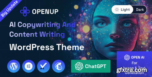 Themeforest - Openup - AI Content Writer &amp;  AI Application WordPress Theme 46151573 v1.0.6 - Nulled