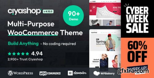 Themeforest - CiyaShop - Multipurpose WooCommerce Theme 22055376 v4.15.0 - Nulled